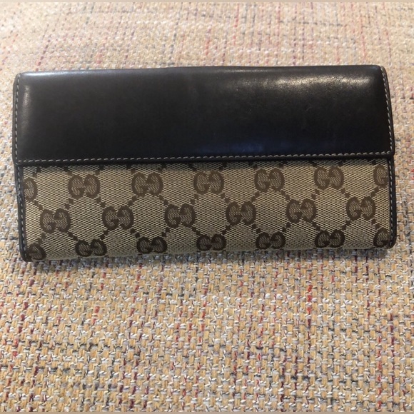 Authentic GUCCI GG Monogram Canvas Leather Heart Continental Long Wallet NWOT - Picture 15 of 17